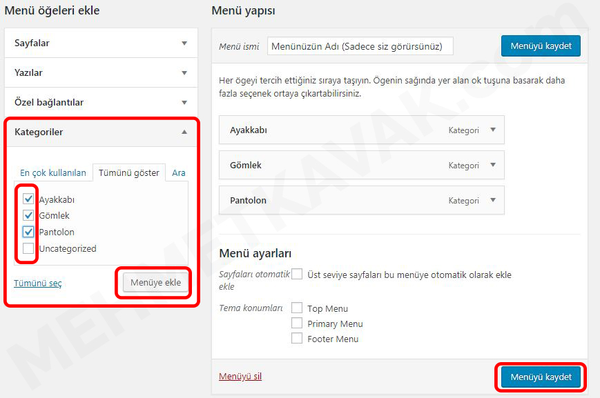 menuye-kategori-ekleme-duzenleme