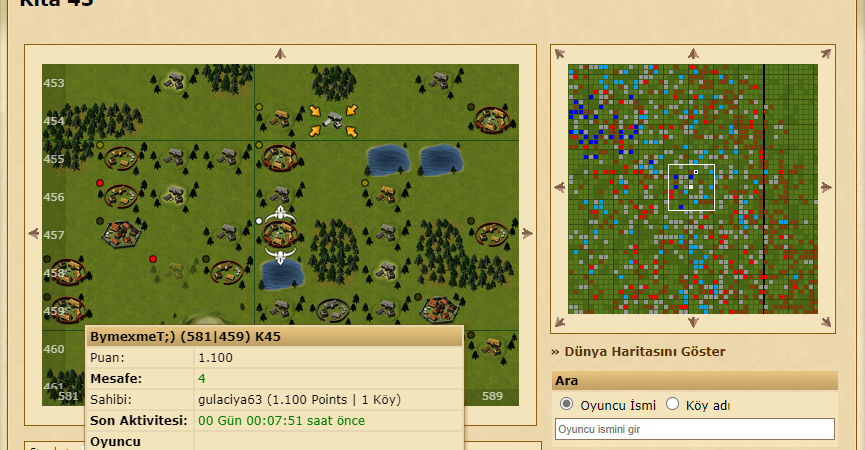 Oyuncuların Online olup olmadıklarını izleme Klanlar.org